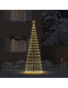 Albero di Natale LED EKENAS 400 cm 800 LED Bianco caldo Acciaio 2