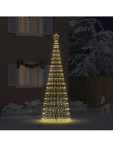 Albero di Natale LED EKENAS 400 cm 800 LED Bianco caldo Acciaio