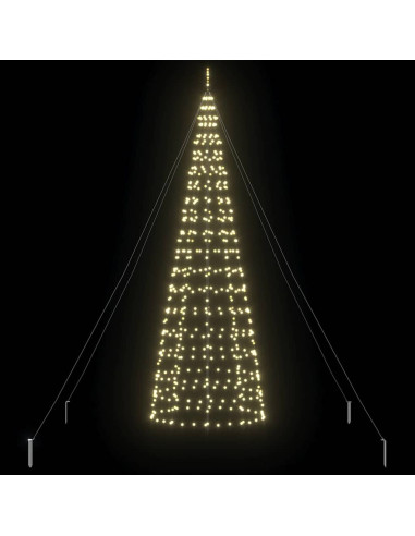 Albero di Natale LED EKENAS 400 cm 800 LED Bianco caldo Acciaio