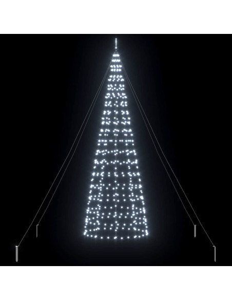 Albero di Natale LED EKENAS 400 cm 800 LED Bianco freddo