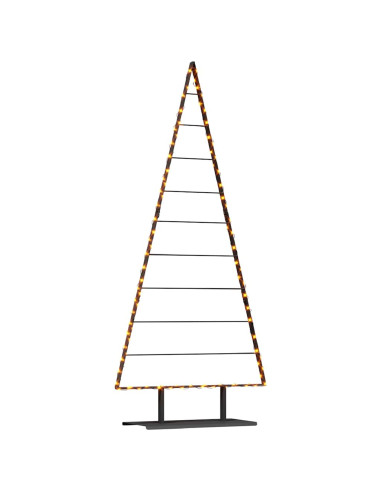 Albero di Natale in metallo con supporto Nero 210 cm Acciaio