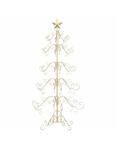 Albero di Natale in metallo Oro 150 cm