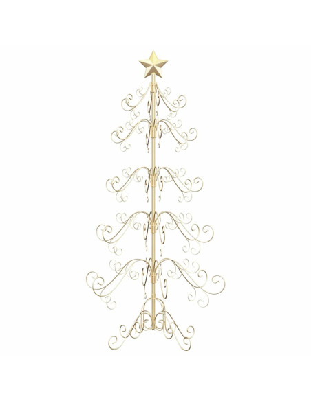 Albero di Natale in metallo Oro 150 cm