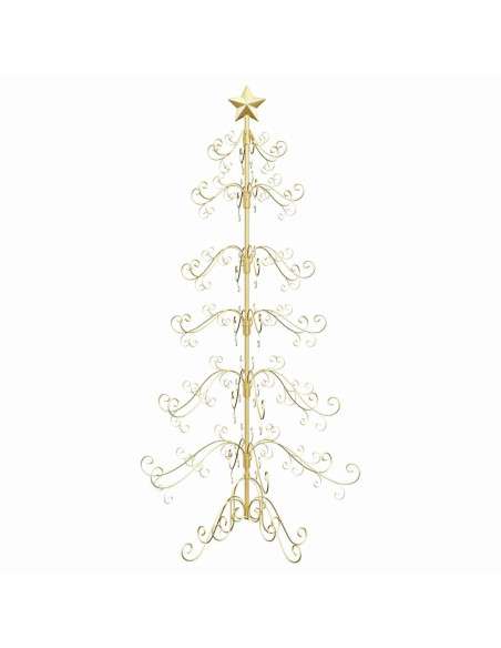 Albero di Natale in metallo Oro 180 cm