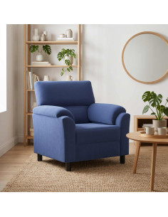 Divano Blu Polizia 94 x 85 x 93 cm Velluto