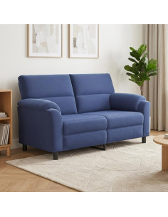 Divano Blu Polizia 174 x 85 x 93 cm Velluto