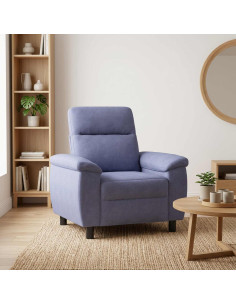 Divano Blu jeans 95 x 90 x 95 cm Tessuto