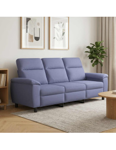 Divano Blu jeans 214 x 90 x 95 cm Tessuto