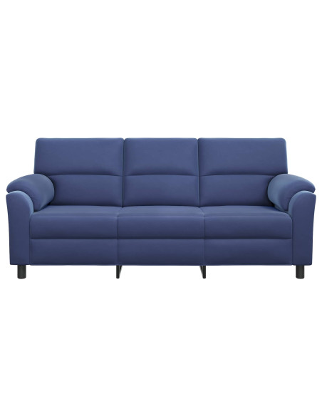 Divano Blu Polizia 214 x 85 x 93 cm Velluto