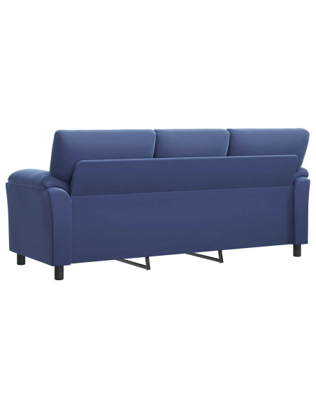 Divano Blu Polizia 214 x 85 x 93 cm Velluto