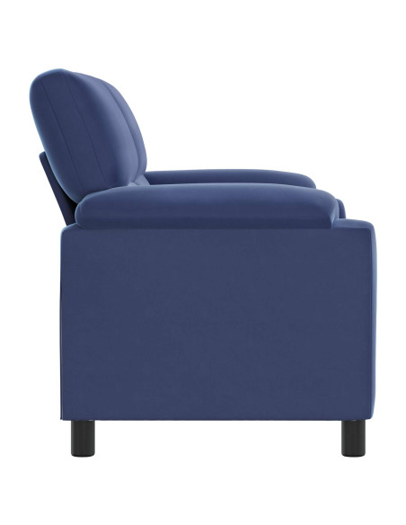 Divano Blu Polizia 174 x 85 x 93 cm Velluto