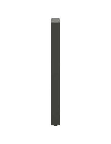 Gambe per tavolo da bar antracite 2 pz 50x(90-91) cm in acciaio