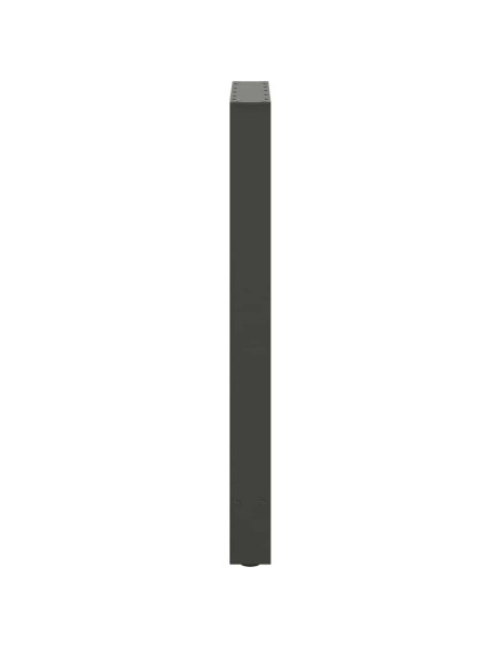 Gambe per tavolo da bar antracite 2 pz 50x(90-91) cm in acciaio