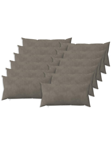 Federa 12 pcs HEERLEN Grigio Chiaro 40 x 80 cm Velluto