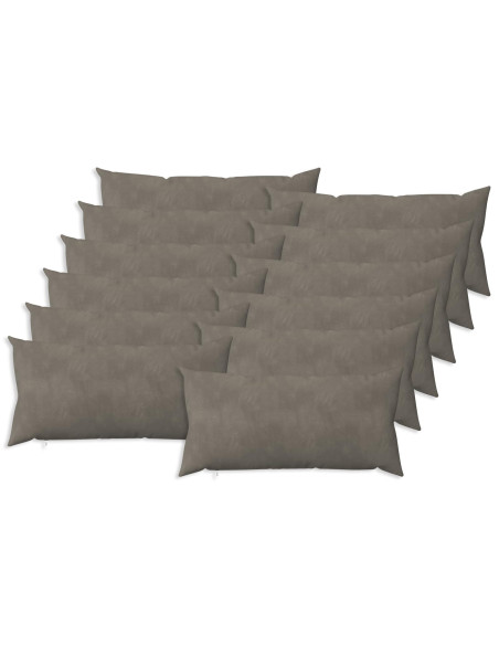 Federa 12 pcs HEERLEN Grigio Chiaro 40 x 80 cm Velluto