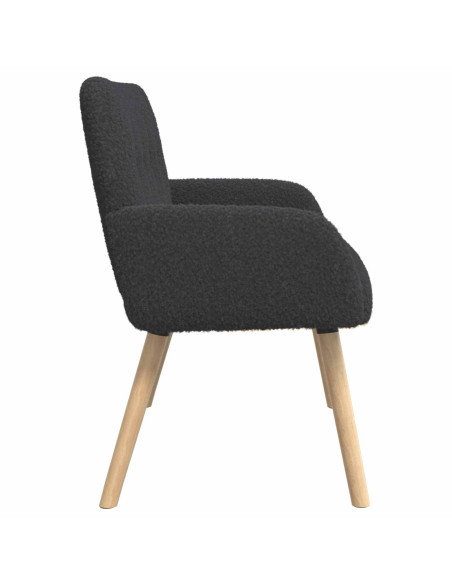 Divano a 2 Posti con Gambe in Legno Massello Grigio Scuro