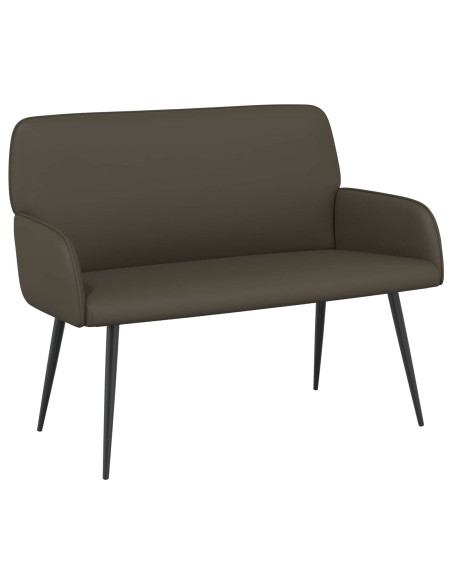 Divano a 2 posti con gambe in metallo 2 posto Grigio Similpelle