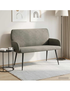 Divano 2 posti con gambe in metallo 2 posto Grigio Chiaro