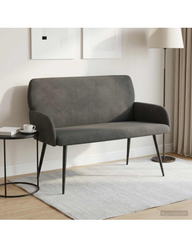 Divano 2 posti con gambe in metallo 2 posto Grigio Scuro