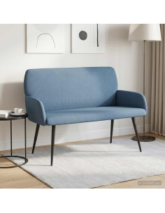 Divano 2 posti con gambe in metallo 2 posto Blu