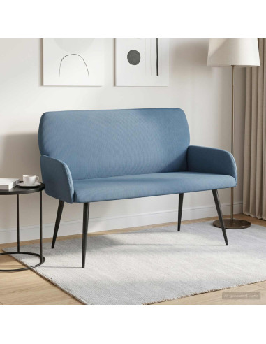Divano 2 posti con gambe in metallo 2 posto Blu