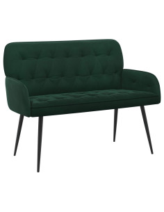 Divano a 2 posti con gambe in metallo 2 posto Verde Scuro 2