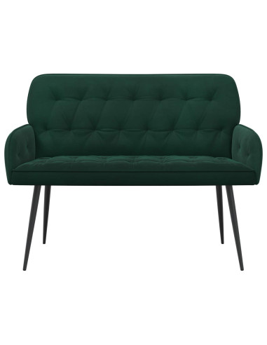 Divano a 2 posti con gambe in metallo 2 posto Verde Scuro