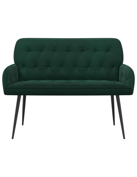 Divano a 2 posti con gambe in metallo 2 posto Verde Scuro