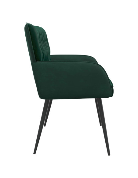 Divano a 2 posti con gambe in metallo 2 posto Verde Scuro