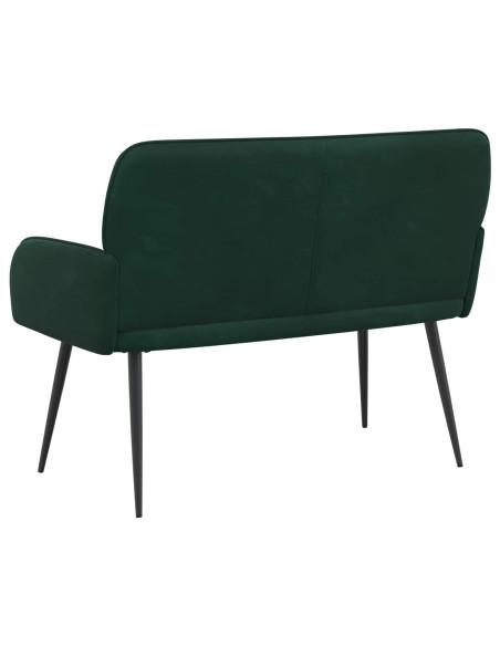 Divano a 2 posti con gambe in metallo 2 posto Verde Scuro