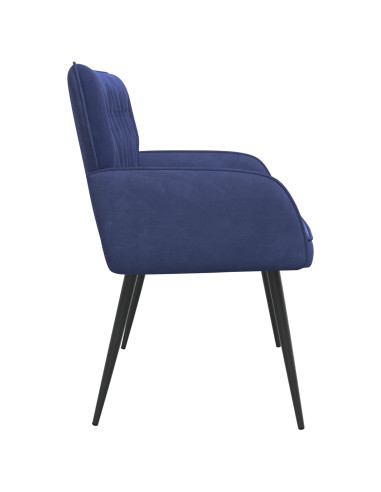 Divano a 2 posti con gambe in metallo 2 posto Blu Polizia