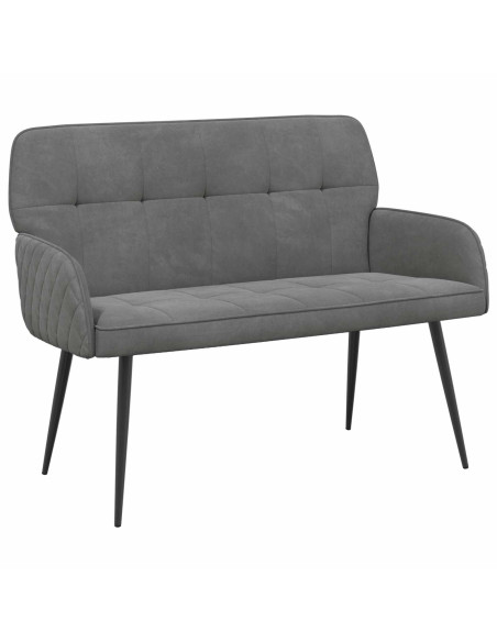 Divano a 2 posti con gambe in metallo 2 posto Grigio Scuro