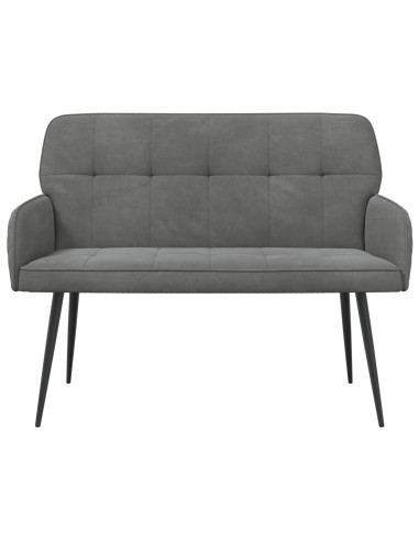 Divano a 2 posti con gambe in metallo 2 posto Grigio Scuro