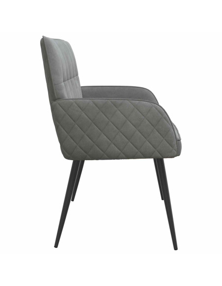 Divano a 2 posti con gambe in metallo 2 posto Grigio Scuro