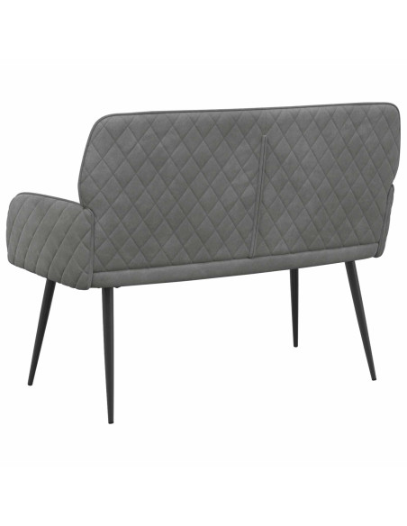 Divano a 2 posti con gambe in metallo 2 posto Grigio Scuro