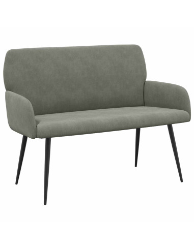 Divano 2 posti con gambe in metallo 2 posto Grigio Chiaro