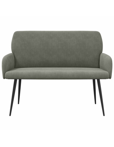 Divano 2 posti con gambe in metallo 2 posto Grigio Chiaro