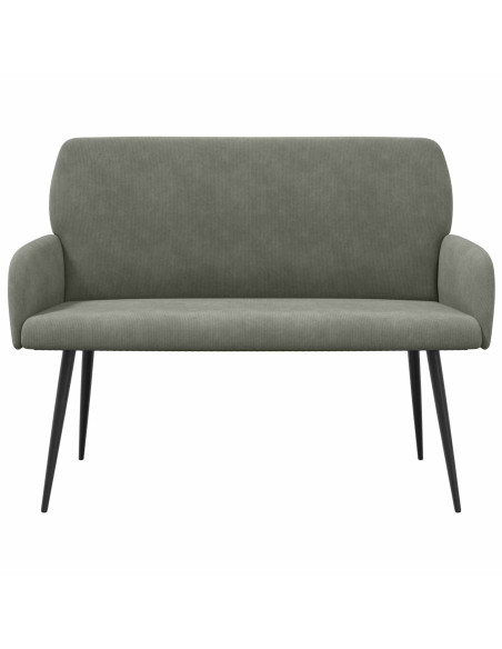 Divano 2 posti con gambe in metallo 2 posto Grigio Chiaro