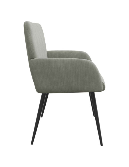 Divano 2 posti con gambe in metallo 2 posto Grigio Chiaro