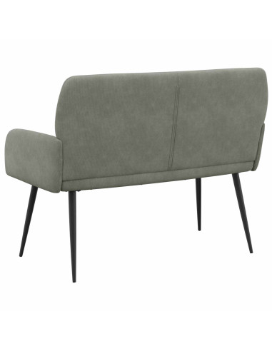 Divano 2 posti con gambe in metallo 2 posto Grigio Chiaro