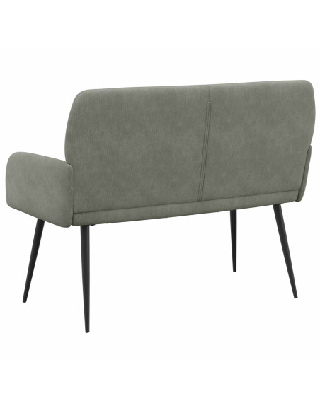 Divano 2 posti con gambe in metallo 2 posto Grigio Chiaro