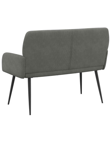 Divano 2 posti con gambe in metallo 2 posto Grigio Scuro
