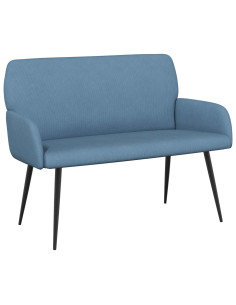 Divano 2 posti con gambe in metallo 2 posto Blu 2