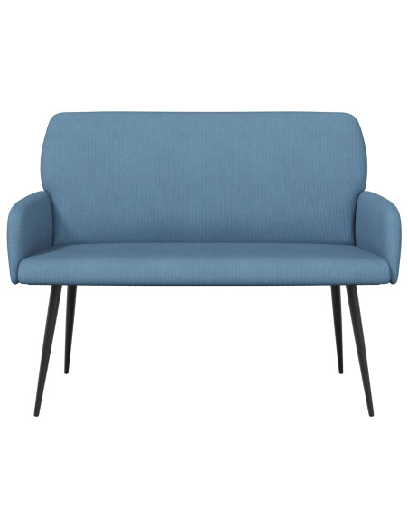 Divano 2 posti con gambe in metallo 2 posto Blu