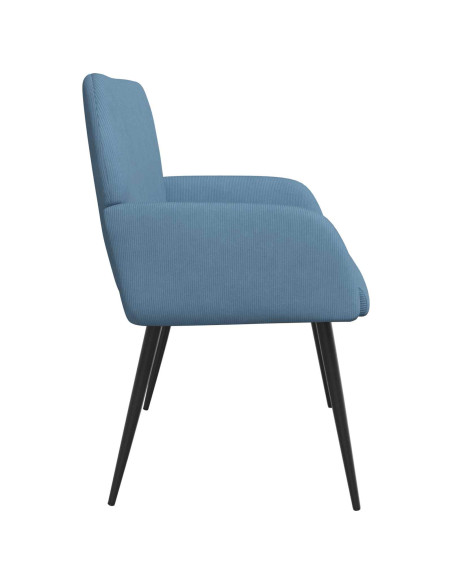 Divano 2 posti con gambe in metallo 2 posto Blu