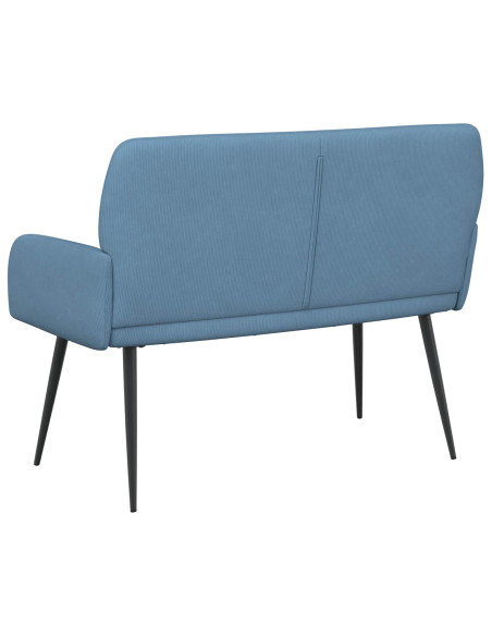 Divano 2 posti con gambe in metallo 2 posto Blu