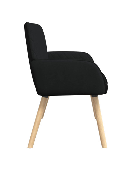 Divano a 2 Posti con Gambe in Legno Massello 2 posto Nero