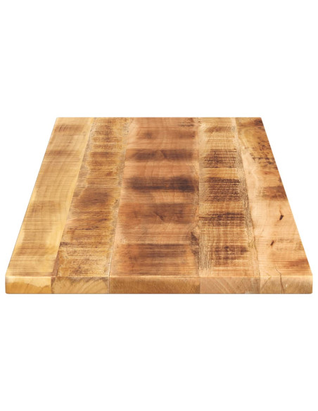 Piano per Tavolo 140x50x2,5cm Rettangolare Legno Mango Grezzo