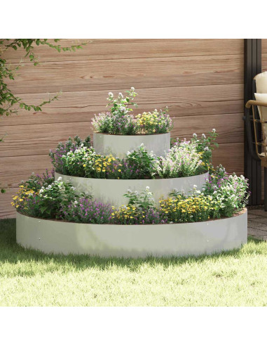 Vaso da giardino Argento 120 x 120 x 20 cm Acciaio zincato