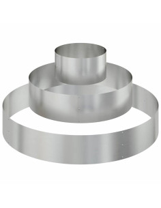Vaso da giardino Argento 120 x 120 x 20 cm Acciaio zincato 2